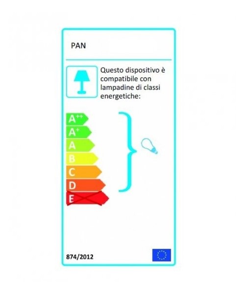 PAN Boreale Lampada in Gesso da Parete R.E