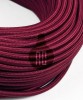 AMARCORDS AX635 Cavo Elettrico Tessuto Tondo Cotone Bordeaux 3 x 0,75