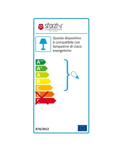 SFORZIN Arta T253 Lampada Moderna a Parete in Gesso a 2 luci