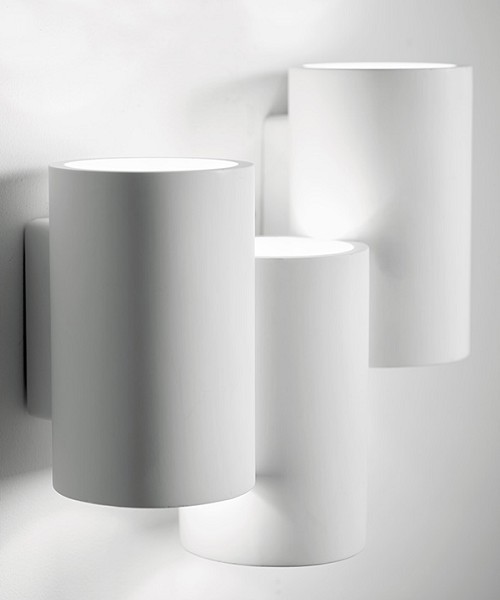 SFORZIN Arta T254 Lampada Moderna a Parete in Gesso a 3 luci