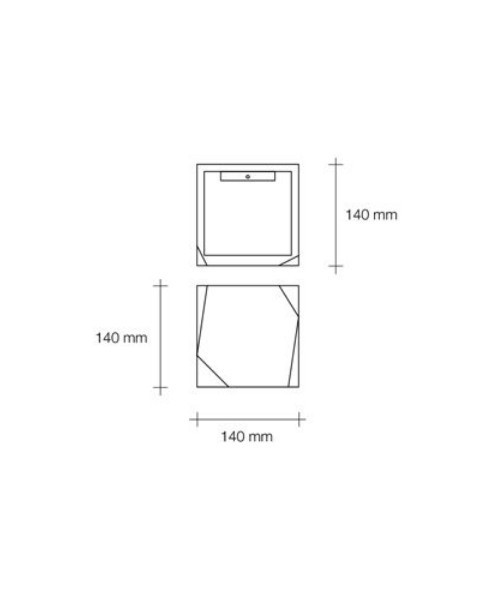 SFORZIN Opus T195 Lampada Moderna a Parete in Gesso