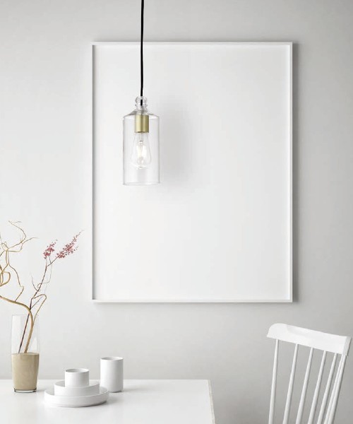 SFORZIN Ebe 1744.12 Lampadario Moderno Vetro 2 Colori