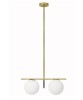 SFORZIN Jugen 1744.64 Lampadario Moderno 2 Luci Ottone