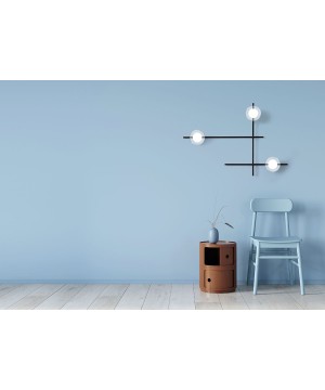 SFORZIN MIKADO Lampada da Parete o Soffitto 3 Luci Trasparente