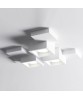 SFORZIN SIDE Lampada da Soffitto o Parete in Gesso a 3 Luci