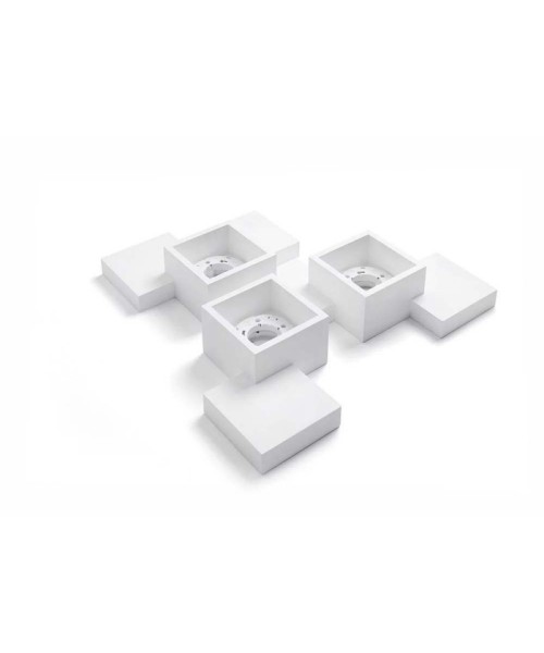 SFORZIN SIDE Lampada da Soffitto o Parete in Gesso a 3 Luci