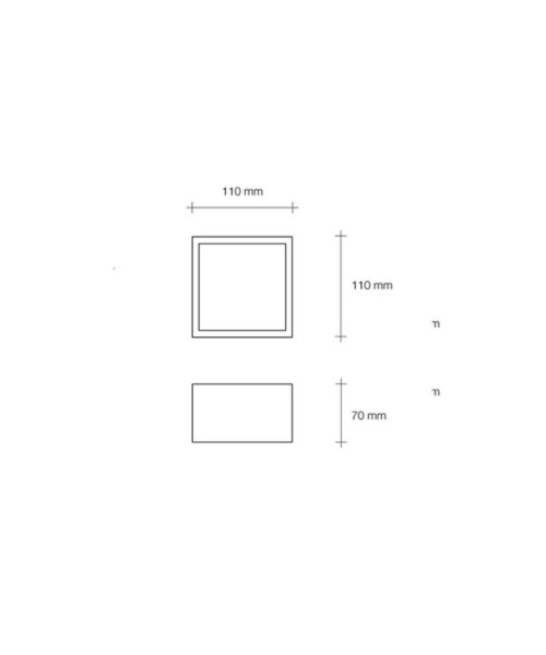 SFORZIN MYLASA Lampada da Soffitto o Parete in Gesso 1 Luce