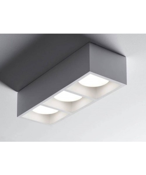 SFORZIN MYLASA Lampada da Soffitto o Parete in Gesso 3 Luci
