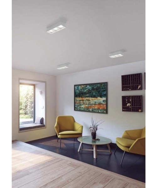 SFORZIN MYLASA Lampada da Soffitto o Parete in Gesso 3 Luci