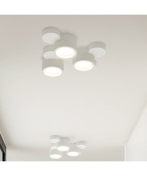 SFORZIN CHIO Lampada da Soffitto o Parete in Gesso 3 luci