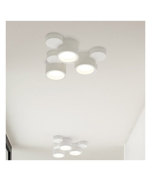 SFORZIN CHIO Lampada da Soffitto o Parete in Gesso 3 luci