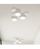 SFORZIN CHIO Lampada da Soffitto o Parete in Gesso 3 luci