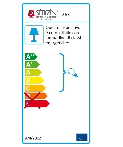 SFORZIN CHIO Lampada da Soffitto o Parete in Gesso 3 luci