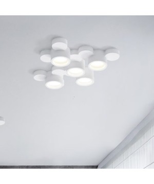 SFORZIN CHIO Lampada da Soffitto o Parete in Gesso 5 luci