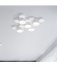 SFORZIN CHIO Lampada da Soffitto o Parete in Gesso 5 luci