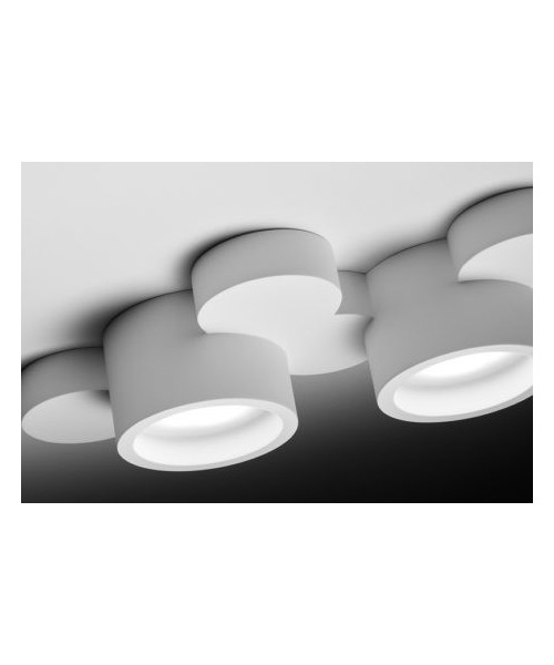 SFORZIN CHIO Lampada da Soffitto o Parete in Gesso 5 luci