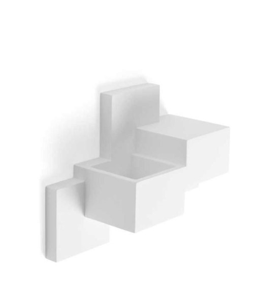 SFORZIN SIDE Lampada da Soffitto o Parete in Gesso a 2 Luci Biemissiva