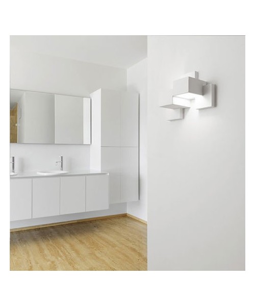SFORZIN SIDE Lampada da Soffitto o Parete in Gesso a 2 Luci Biemissiva