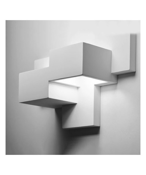 SFORZIN SIDE Lampada da Soffitto o Parete in Gesso a 2 Luci Biemissiva