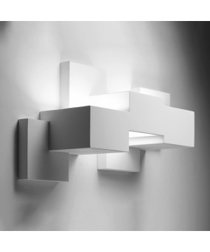 SFORZIN SIDE Lampada da Soffitto o Parete in Gesso a 3 Luci