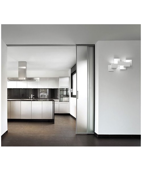 SFORZIN SIDE Lampada da Soffitto o Parete in Gesso a 3 Luci