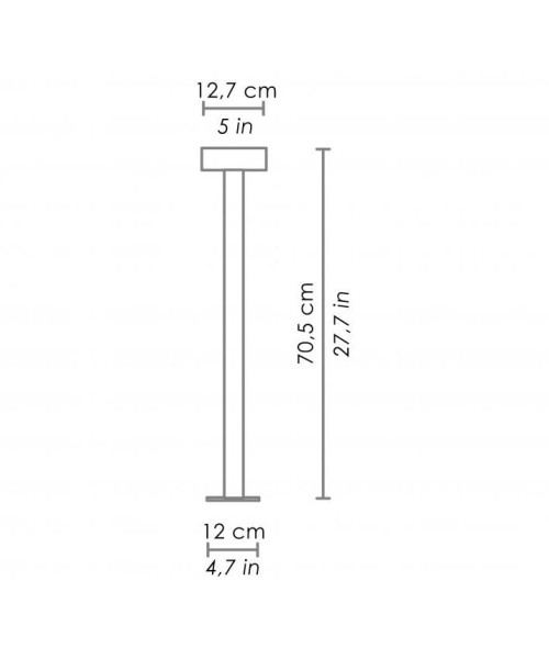 ZAFFERANO TACK  Lampada da Terra a LED 7W 2 Colori