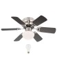 GLOBO Ugo 0307W Ventilatore a Soffitto con Luce 6 Pale Bianco/Grafite