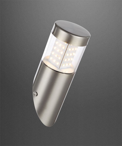 Globo devian 34014w lampada per esterno da parete a led acciaio inox ... Lampade per esterno led