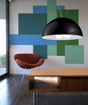 GIBAS Rugiada 122/26 C2 Lampadario Moderno Cupola Diffusore Nero