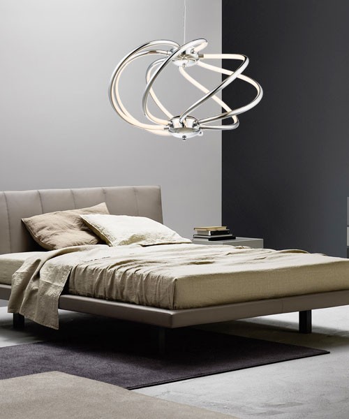 GLOBO Wave 67823-40H Lampadario a LED Cromo Lucido 40w