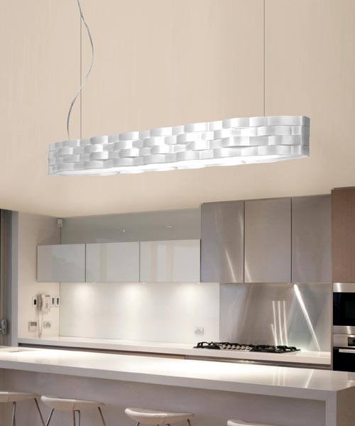 GIBAS Flutti 163/29 Lampadario Moderno 3 Colori
